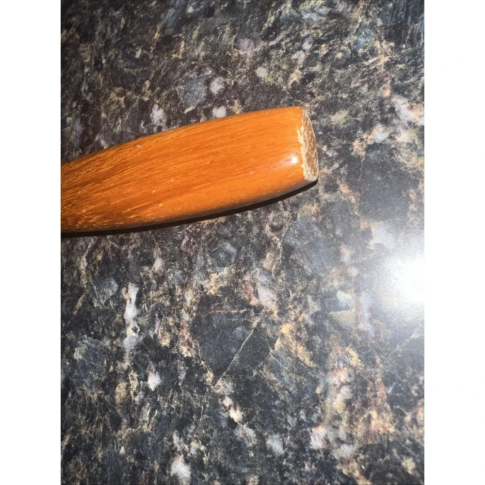 1 Gorgeous Thick  Wooden Salad Servers Kitchen Utensils Fork Style Spoon